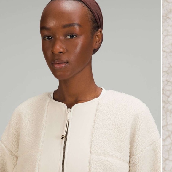 Lululemon Collarless Textured Fleece Full Zip - Picture 2 of 6